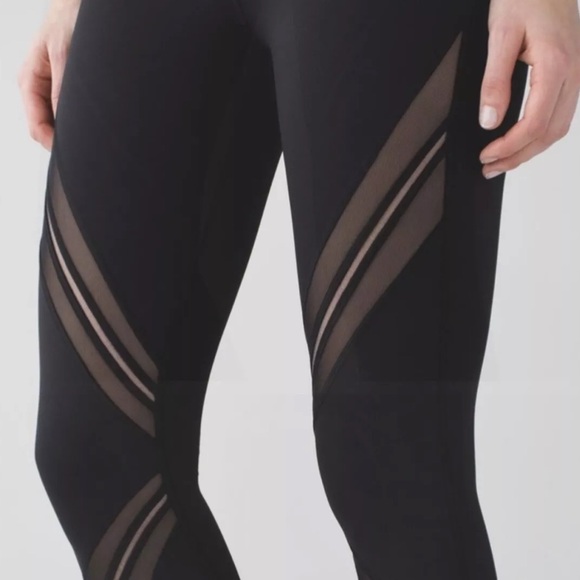 LULULEMON Black High Times Metta High Panel Leggings - Picture 2 of 11